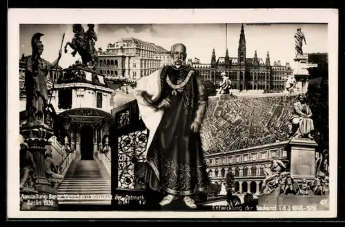 AK Berlin, Ausstellung Berge, Menschen u. Wirtschaft der Ostmark, Kaiser Franz Josef I. von Österreich