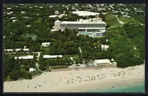 AK Bermuda, Elbow Beach Surf Club, Fliegeraufnahme mit Umgebung