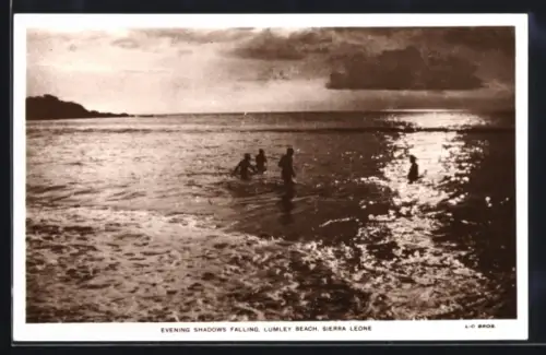 AK Sierra Leone, Evening shadows falling at Lumley Beach
