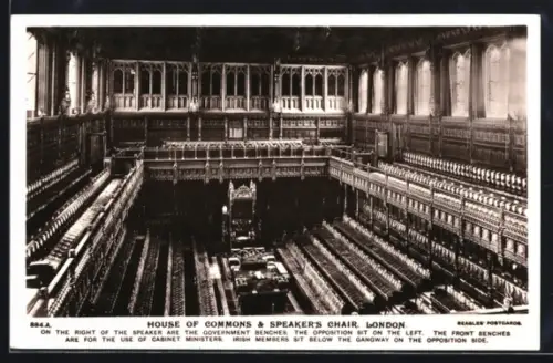 AK London, House of Commons and Speaker`s Chair