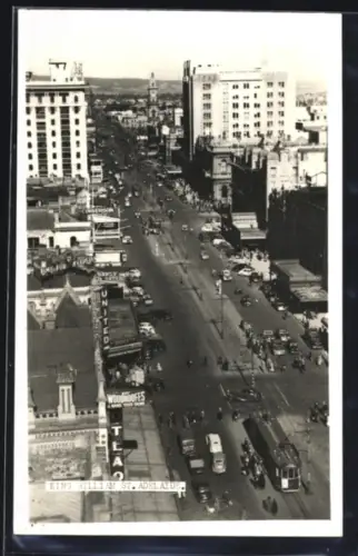 AK Adelaide, King William Street, Strassenbahn