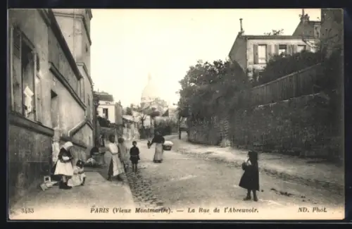 AK Paris, La Rue de l`Abreuvoir