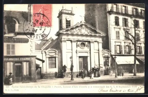 AK Paris, Eglise Saint-Denys de la Chapelle