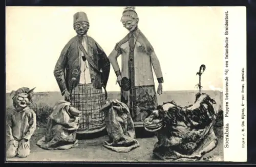 AK Soerabaia, Poppen behoorende bij een Inlansche Bruidsstoet