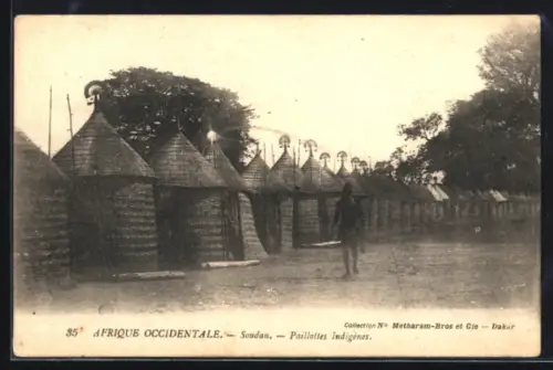 AK Soudan, Paillottes Indigènes