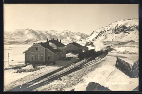 Foto-AK Haugastöl, Bergensbanen