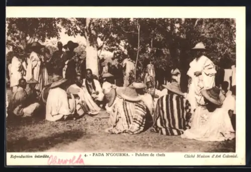 AK Fada N`Gourma, Palabre des chefs