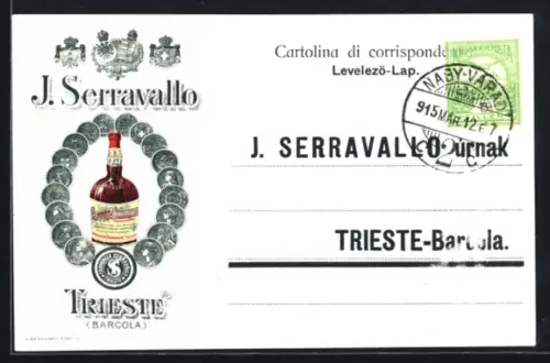 AK Trieste-Barcola, Spirituosenhersteller J. Serravallo