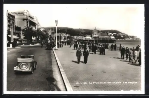 AK Nice /A.-M., La Promenade des Anglais, Les Casinos