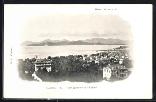 AK Cannes, Vue générale et l`Estérel