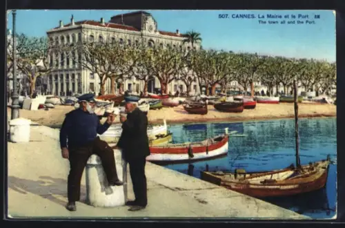 AK Cannes, La Mairie et le Port