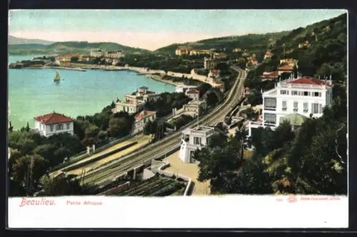 AK Beaulieu, Petite Afrique, vue sur la côte et les villas élégantes