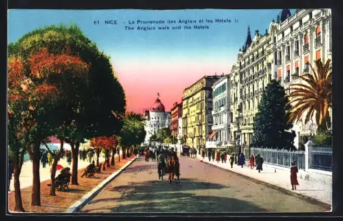 AK Nice, La Promenade des Anglais et les Hôtels