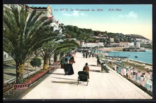 AK Nice, La Promenade du Midi