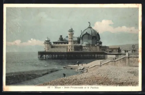 AK Nice, Jetée-Promenade et le Pavillon