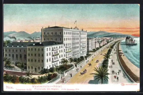 AK Nice, Westminster-Hôtel sur la Promenade des Anglais