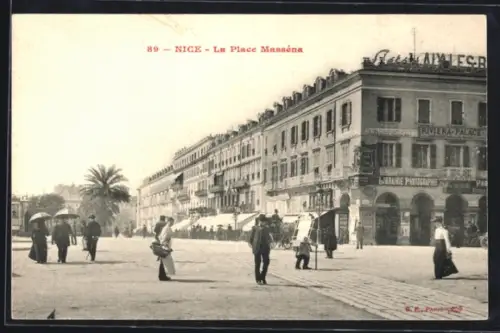 AK Nice, La Place Masséna