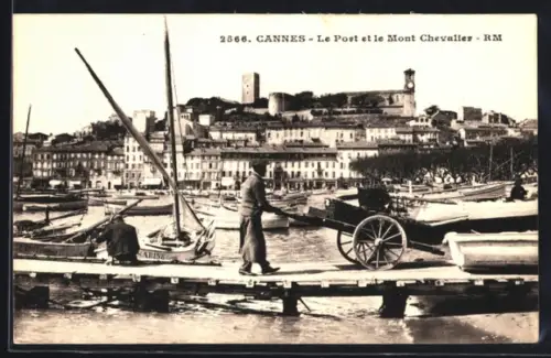 AK Cannes, Le Port et le Mont Chevalier