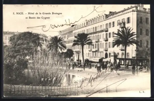 AK Nice, Hôtel de la Grande Bretagne et Bassin des Cygnes