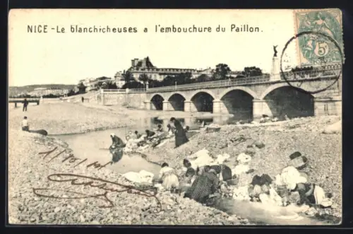 AK Nice, Le blanchicheuses a l`embouchure du Paillon
