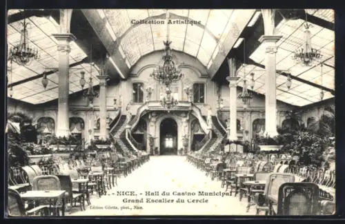 AK Nice, Hall du Casino Municipal, Grand Escalier du Cercle