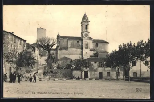 AK La Turbie /Alpes-Maritimes, L`Eglise