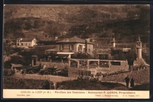 AK Gorges du Loup, Pavillon des Touristes, Restaurant P. Coste, Propriétaire