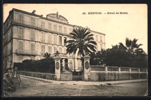 AK Menton, Hôtel de Malte