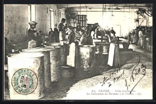 AK Grasse, Usine Lautier fils, La Fabrication des Parfums à la Violette