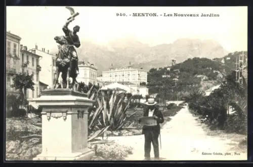 AK Menton, Les Nouveaux Jardins