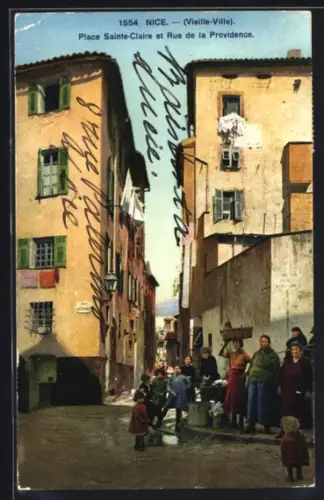 AK Nice, Place Sainte-Claire et Rue de la Providence