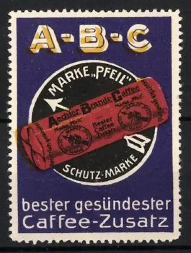 Reklamemarke Aechter Brandt-Caffee, Caffee-Zusatz, Kaffeeverpackung