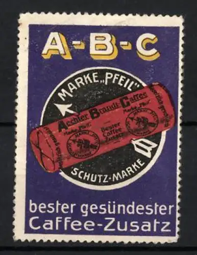 Reklamemarke Aechter Brandt-Caffee, Caffee-Zusatz, Kaffeepaket