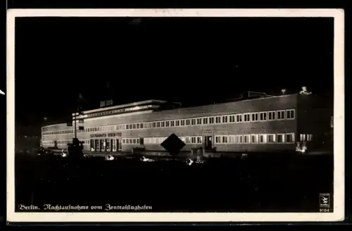 AK Berlin, Zentralflughafen bei Nacht