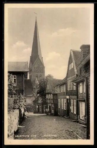 AK Lauenburg, Hohlerweg mit Kirche