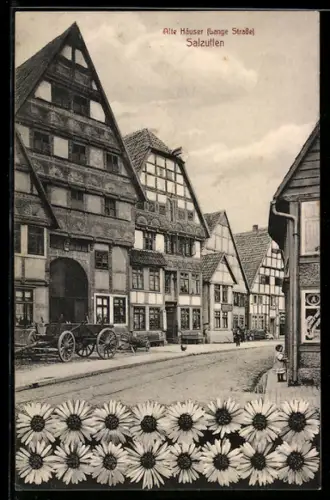 AK Salzuflen, Lange Strasse, Alte Häuser