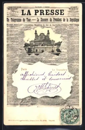 AK Paris, La Trocadero