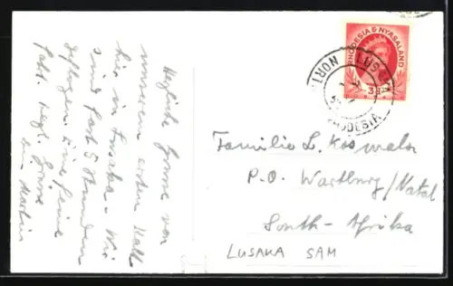 Foto-AK Lusaka, Ridgeway Hotel