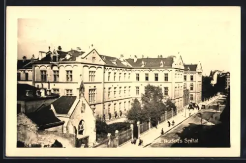 AK Wien, Strassenpartie am Rudolfs Spital