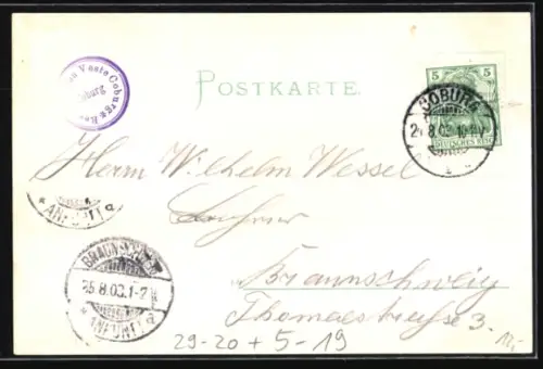 Seiden-AK Coburg, Veste Coburg, Inh. R. Künzel