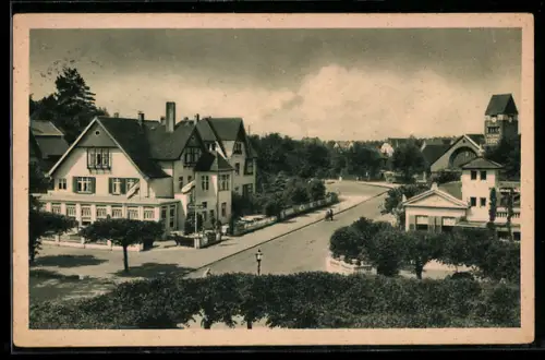AK Travemünde, Hotel-Restaurant Kaffee Seestern mit Umgebung
