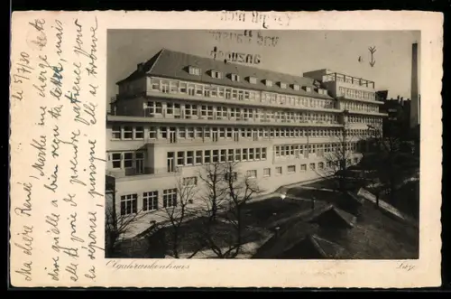 AK Stuttgart, Blick auf den Neubau des Karl-Olga-Krankenhaus