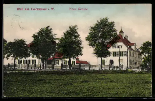 AK Everswinkel i. W., Blick auf die neue Schule