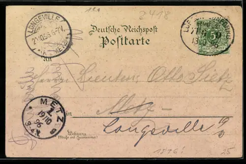 Lithographie Ratzeburg, Hauptwache, Dom, Kaiser-Denkmal