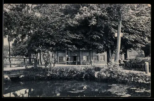 AK Ratzeburg i. Lbg., Gasthaus zur Farchauer Mühle Carl Hübner