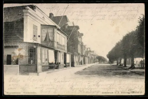 AK Travemünde, Strasse Vorderreihe