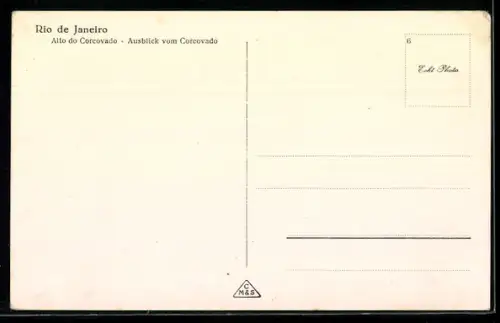 AK Rio de Janeiro, Ausblick vom Corcovado