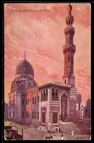 AK Cairo, Mosque Keit Bey in the Desert