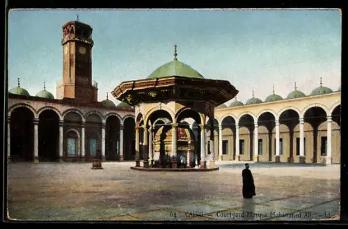 AK Cairo, Courtyard Mosque Mohammed Ali