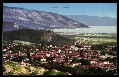 AK Valona, Totalansicht aus der Vogelschau